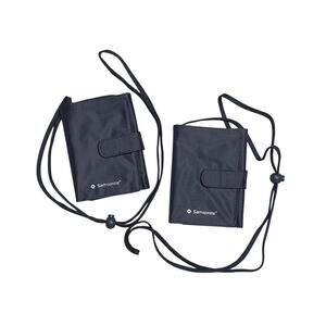 Samsonite Neck Wallet Passport Holders Gray Travel Set of Two